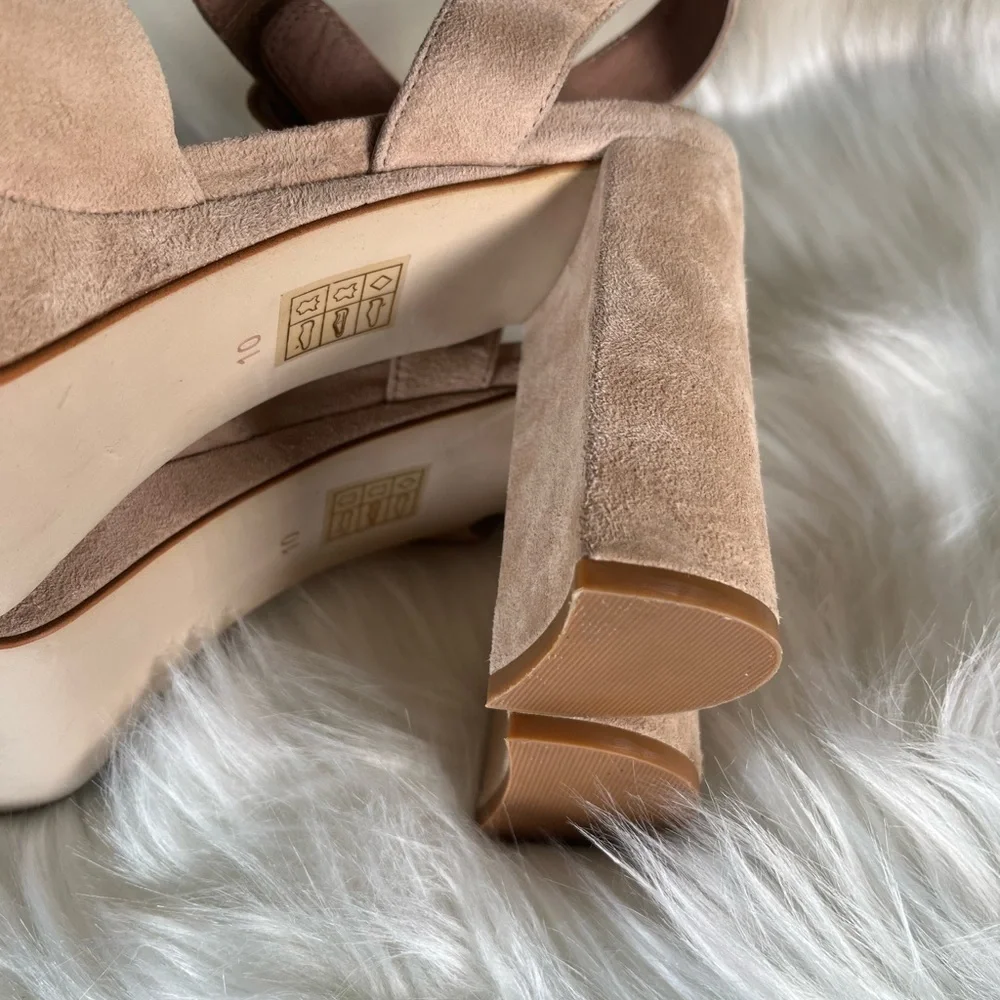 Jeffrey Campbell Tan Platform Sandals
